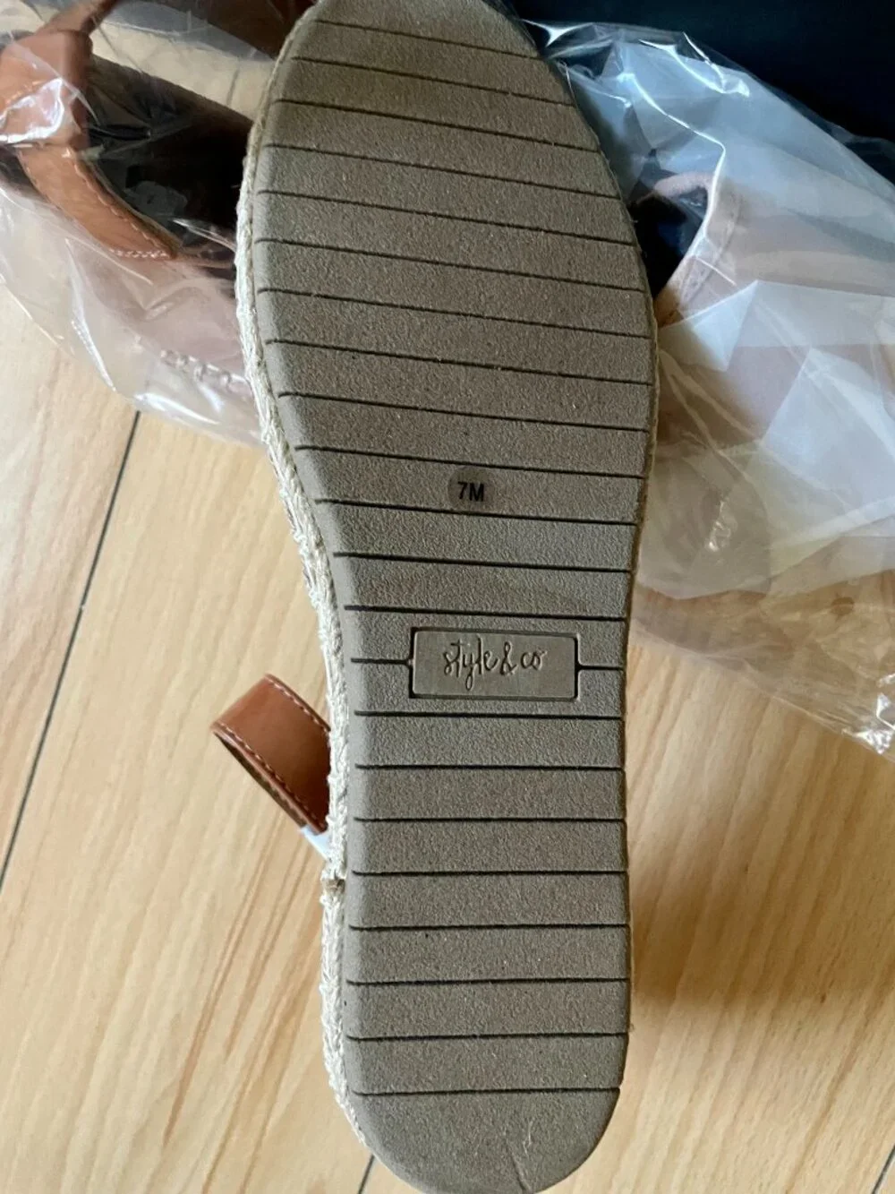 Style & Co. Blush pink Espadrilles with ankle wrap ties